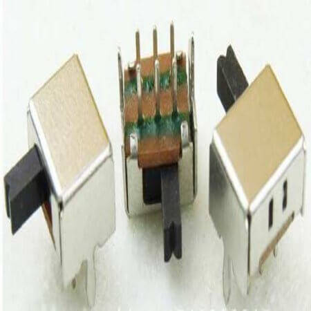 SK-22D07 SWITCH SLIDE 2P2T 300mA 50V On-On THT R/A - 1