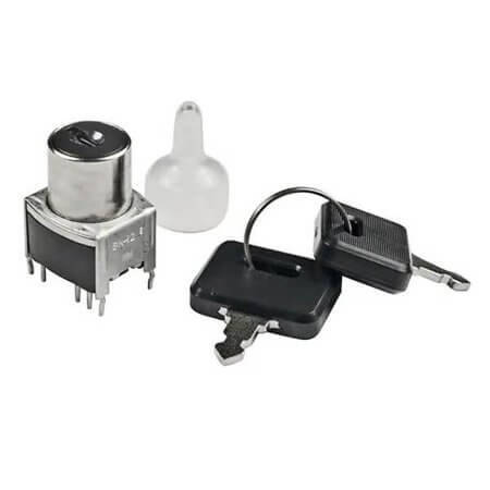SK12BG13 SWITCH KEYLOCK THT SPDT 90° 2 POS. - 1