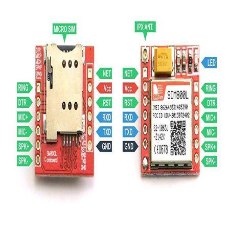 Smallest Sim800L GPRS GSM Module Micro Sim Card Core Board Quad-band TTL Serial Port With PCB Antenna - 2