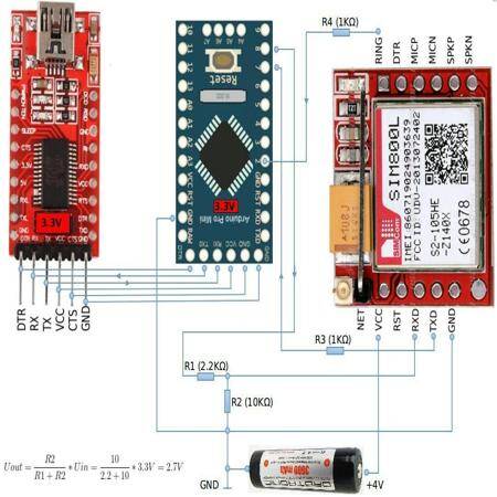Smallest Sim800L GPRS GSM Module Micro Sim Card Core Board Quad-band TTL Serial Port With PCB Antenna - 3