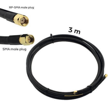 SMA(M)-RPSMA(M)-240-3M CABLE L.WAN SMA(M)-RPSMAM WLC240 3M STANDARTS LMR - 1