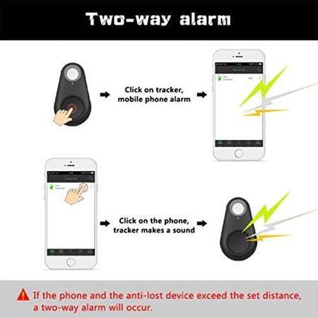 Smart Mini GPS Tracker Anti-Lost Waterproof Bluetooth Tracer For Pet Kids - Red (With CR2032 Battery) - 4