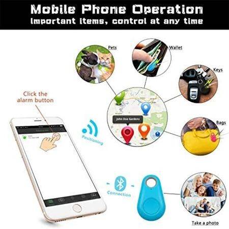Smart Mini GPS Tracker Anti-Lost Waterproof Bluetooth Tracer For Pet Kids - White (With CR2032 Battery) - 3