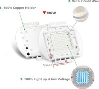 SMD 100W POWER LED Mavi 460-470nm - 3