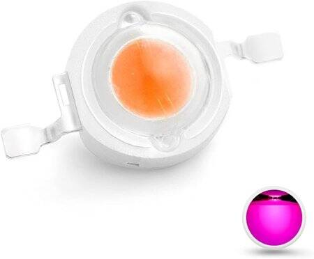 SMD 1W High Power LED Bulb Pink - 2