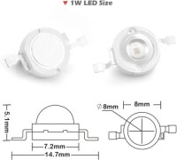 SMD 1W POWER LED Mavi Plant Mavi - 4