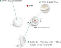SMD 1W POWER LED Turuncu - 5