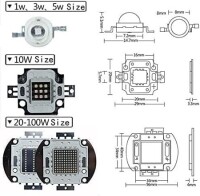 SMD 20W POWER LED Mor 365-370nm - 3
