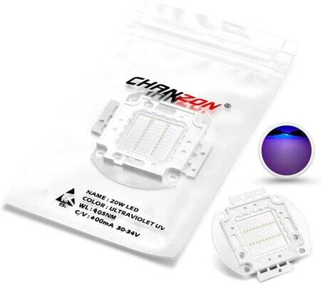 SMD 20W POWER LED Mor 405-410nm - 1