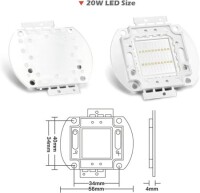 SMD 20W POWER LED Mor 405-410nm - 5