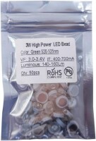 SMD 3W High Power LED Bulb Pure Green - 2