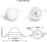 SMD 3W POWER LED Turuncu - 4
