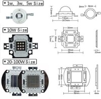SMD 50W POWER LED Mor 380-385nm - 3