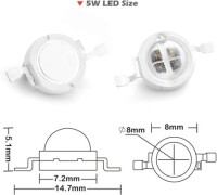 SMD 5W High Power LED Bulb 940nm Infrared Emitted - 3