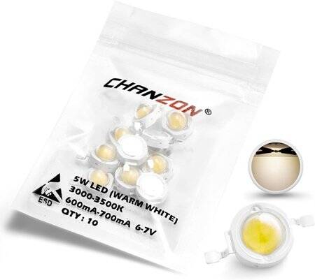 SMD 5W High Power LED Bulb Warm White - 1