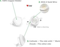 SMD 5W POWER LED Mor 365-370nm - 4