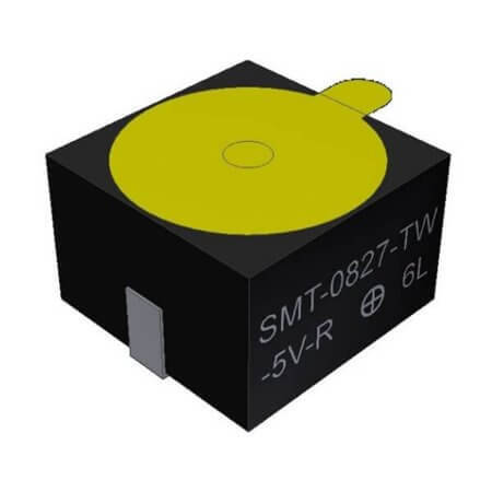 SMT-0827-TW-5V-R BUZZER MAGNETIC W/O CIRCUIT 5V 2.73-KHZ SMT - 1