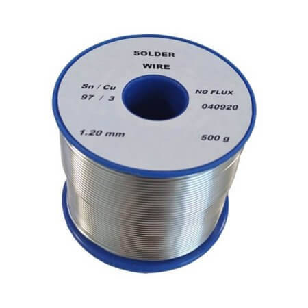 SN97CU3-1.2MM LEHİM TELİ Sn:97 Cu:3 No Flux 1.20MM 500gr - 1