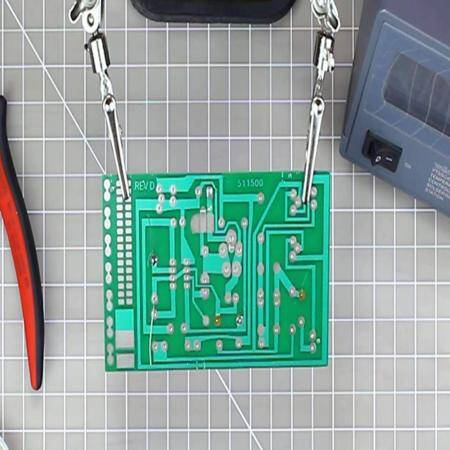 Soldering Starter Tool Kit - (30W Iron, Solder, Sponge, Helping Hand) - 3