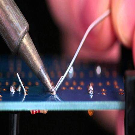 Soldering Starter Tool Kit - (30W Iron, Solder, Sponge, Helping Hand) - 4