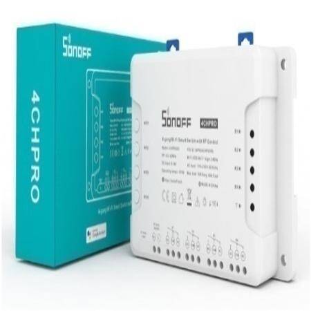 Sonoff 4CH PRO R3 MultiChannel Smart Switch Wifi Remote Control Smart Automation 10A -Upgraded To Sonoff 4CH PRO R3 Size: 14.5x9.4x4.3cm - 1
