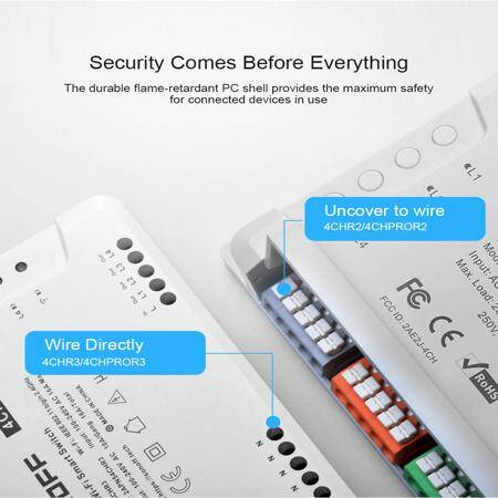  Sonoff 4CH R3 4 Channels Smart Switch Support Google/Smart Home Automation 10A-Upgraded To Sonoff 4CH R3 - 4