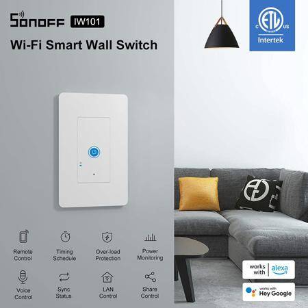 Sonoff IW101 Wifi Smart Wall Socket Switch Wireless Power Monitoring Switches - 2
