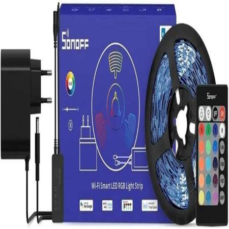 SONOFF L2 Lite-5M-EU RGB Smart Led Light Strip IP20 Non-Waterproof - Remote With CR2032 Battery - 1