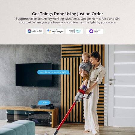 Sonoff M5-3C-120 Wifi Akıllı Duvar Anahtarı 120 Tip 3 Gang ABD Standardı - 4