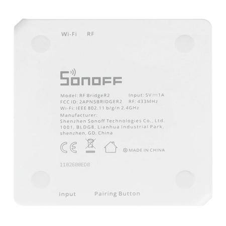 Sonoff RF Bridge R2 Wifi To 433MHz Remote Control Smart Home Security Remote Switch Size: 6.5x6.5x2.5cm - 3