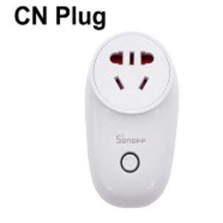 Sonoff S26R2TPAI Wifi Smart Timing Remote Switch Tmall Wizard Voice Intelligent Socket CN Plug Size: 10.2 x 7.5 x 5.8cm - 1