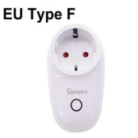 Sonoff S26R2TPF Wifi Smart Timing Remote Switch Tmall Wizard Voice Intelligent Socket EU Plug Type F Size: 10.2 x 7.5 x 5.8cm - 1