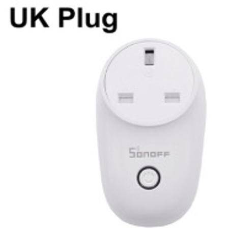Sonoff S26R2TPG Wifi Smart Timing Remote Switch Tmall Wizard Voice Intelligent Socket UK Plug Size: 10.2 x 7.5 x 5.8CM - 1