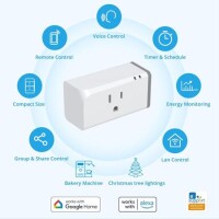 Sonoff S31 Akıllı Ev Wifi Kablosuz Uzaktan Kumanda Zamanlama Güç Algılama Akıllı Soket US Tak 8 X4.5 X5.5cm - 2