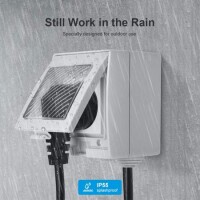 Sonoff S55TPB-US WiFi Smart Waterproof Socket Outdoor Use For Smart Home System US Plug - 2