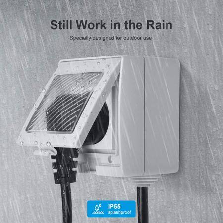 Sonoff S55TPB-US WiFi Smart Waterproof Socket Outdoor Use For Smart Home System US Plug - 2