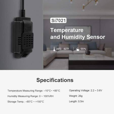 Sonoff Si7021 Not Waterproof Smart Home Temperature And Humidity Sensor Probe High-Precision Monitoring Module For Sonoff TH10A/TH16ASize：8x 3x 2cm - 2