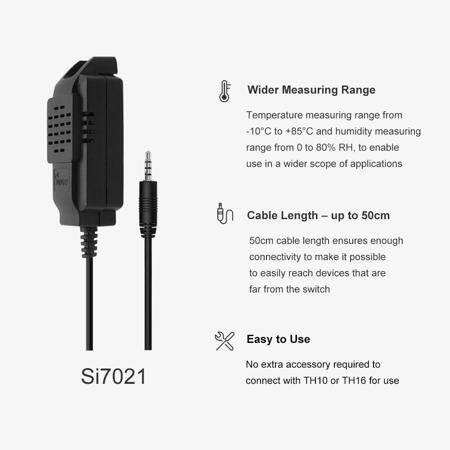 Sonoff Si7021 Not Waterproof Smart Home Temperature And Humidity Sensor Probe High-Precision Monitoring Module For Sonoff TH10A/TH16ASize：8x 3x 2cm - 3