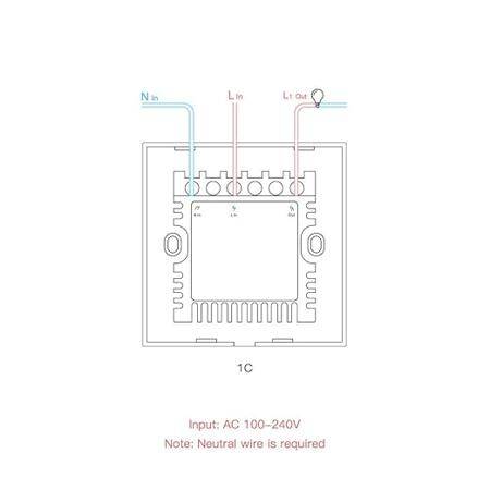 SONOFF T0UK1C-TX Wifi Touch Wireless Switch Smart Home - 2
