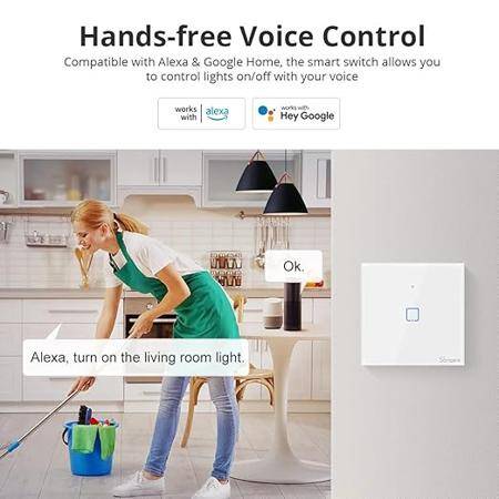 SONOFF T0UK2C-TX Wifi Touch Wireless Switch Smart Home - 4