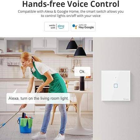 SONOFF T0US2C-TX Wifi Touch Wireless Switch Smart Home - 3