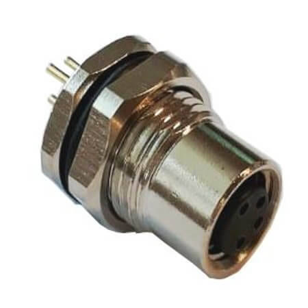SP-M8A-04P-FF-SF7003-00B CONNECTOR MICRO JACK M8 4PIN FEMALE PCB TYPE IP67 - 1