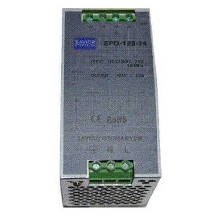 SPD-120-24 GÜÇ KAYNAGI 120WATT 24VDC 5A SAVIOR RAYA MONTAJ - 1