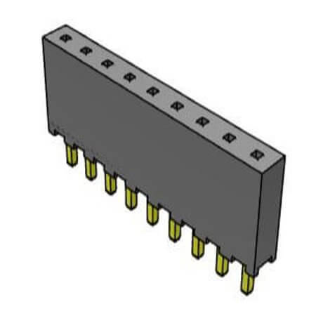 SQT-109-01-F-S CONNECTOR SOCKET 2.00MM 9PIN THT - 1