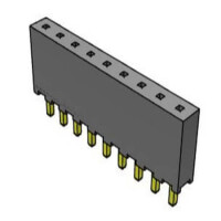 SQT-109-01-F-S CONNECTOR SOCKET 2.00MM 9PIN THT - 1