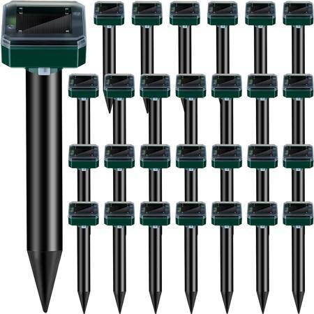Square Ultrasonic Solar Powered Mole Repeller - 1