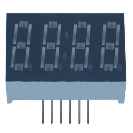 SR440281N LED DISPLAY 7 SEGMENT 4DIGIT 7MM (-) RED ARKLED - 1