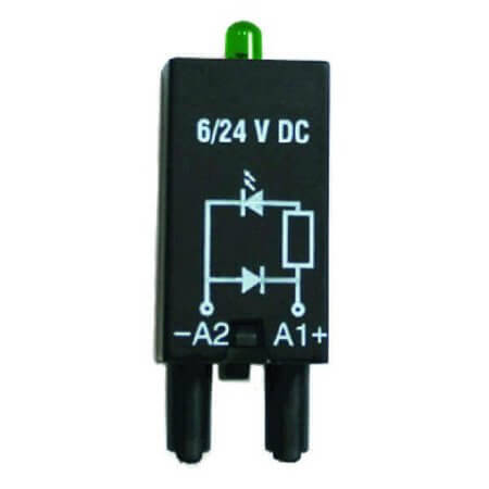 SRD-SGR2-M03 RELAY SOCKET MODULE 6-24VDC WITH GREEN LED - 1