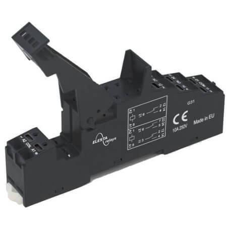 SRD-SGR2A KV2 PIK RELAY SOCKET DIN-RAIL 8PIN PLUG IN - 1