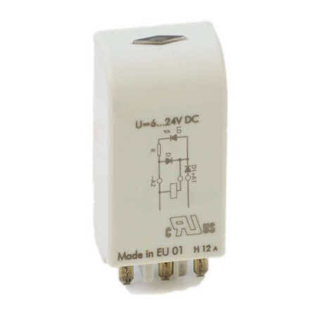 SRD-SGR2A M03 RELAY SOCKET MODULE 6-24VDC WITH GREEN LED - 1